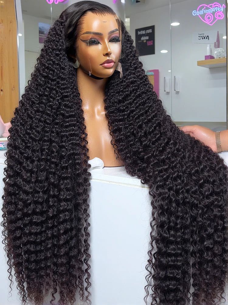 Luvin Curly Wigs 13x6 Hd Lace Wigs Loose Deep Wave Frontal Wig Brazilian Curly Human Hair Wigs Water Wave Glueless Wig For Women