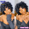 Baierte Brazilian Funmi Bouncy Curly Human Hair Weave Bundle Machine Double Weft Virgin Funmi Curly Human Hair Bundles For Women
