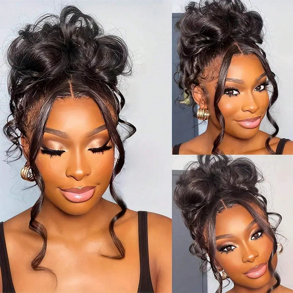 Body Wave 360 Full HD Lace Frontal Wigs Human Hair Preplucked Brazilian Glueless Wig 200 Density 13x4 Lace Front Human Hair Wig