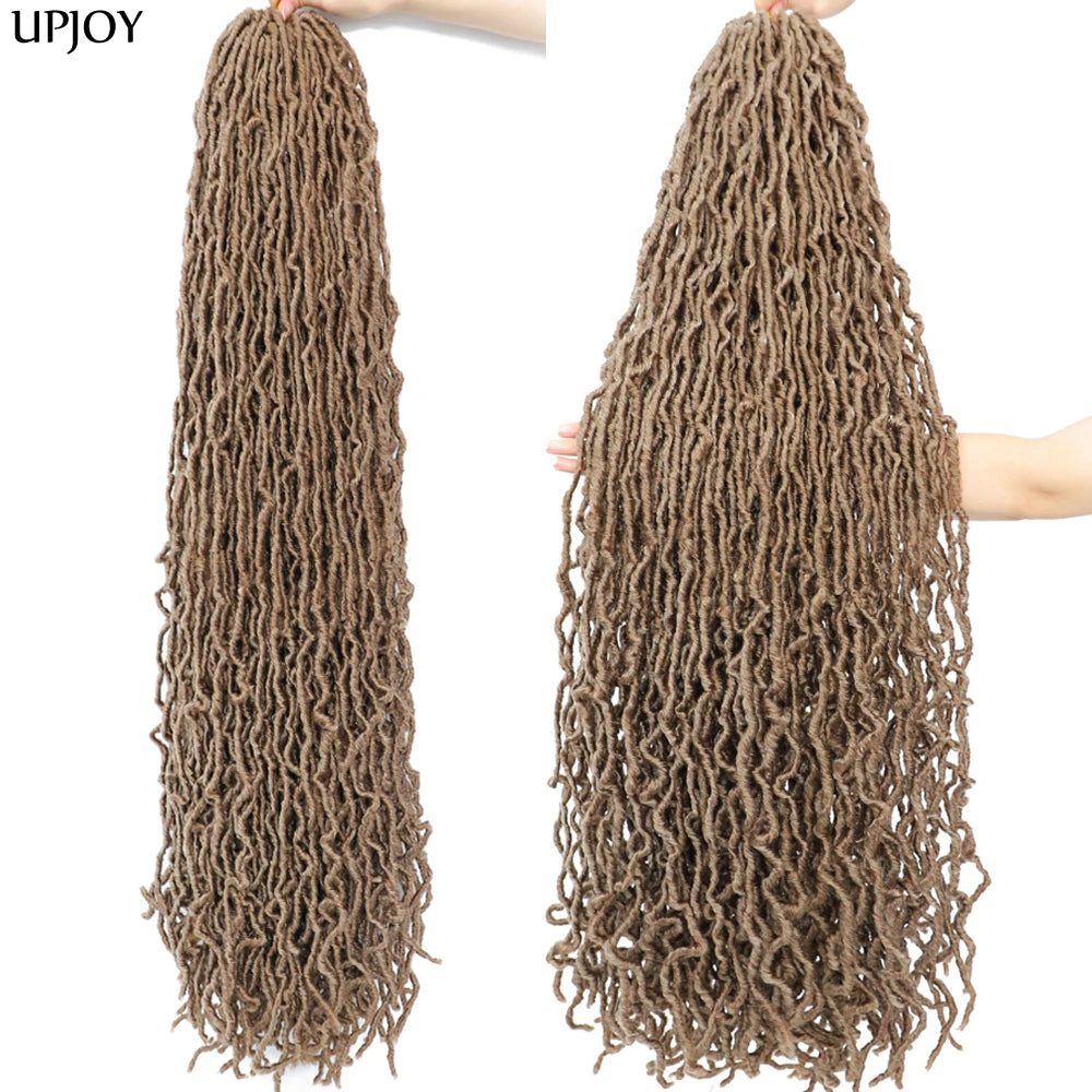 36 inch New Soft Locs Crochet Hair 18 24 inch Faux Locs Braids for Butterfly Dreadlocks Crochet Braid Hair Synthetic Locs Hair