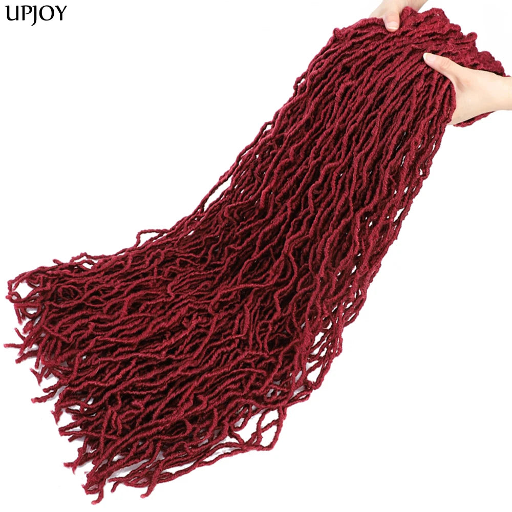 36 inch New Soft Locs Crochet Hair 18 24 inch Faux Locs Braids for Butterfly Dreadlocks Crochet Braid Hair Synthetic Locs Hair