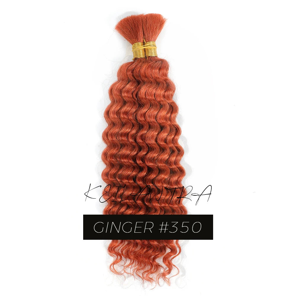 Human Braiding Hair for Boho Braids Bohemian Deep Wave Bulk 100g Human Hair for Braiding Wet and Wave Human Culry Hair for Boho