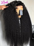 Links 250 Density Curly Wigs 13x6 13x4 HD Lace Frontal Human Hair Wigs  30 40 Inch Remy Deep Wave 5x5 Glueles Lace Wig For Women